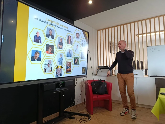 Jonathan LE PETIT lors d'un atelier